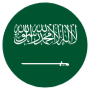 Saudi Arabia Circle Rounded Flag icon