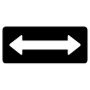 Scroll Bar Horizontal Slider Direction Black free icon for commercial use