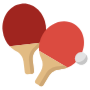Table Tennis Rackets Red free icon for commercial use