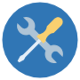 Technical Customer Support Round Circle free icon for commercial use