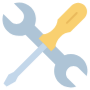 Technical Customer Support Wrench Tools free icon for commercial use