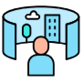 Virtual Tour 360 Degree free icon for commercial use