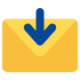 Incoming Email Envelope Arrow icon
