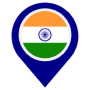 India Location Flag Pin icon