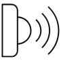 Infrared Sensor Detector Black Outline icon