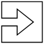 Input Arrow Box Black Outline free icon for commercial use