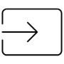 Input Black Outline Arrow free icon for commercial use