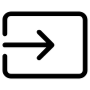 Input Black Outline Right Arrow free icon for commercial use