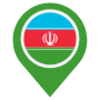 Iran Location Flag Pin icon
