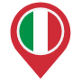 Italy Location Flag Pin free icon for commercial use