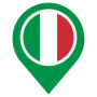 Italy Location Flag Pin free icon for commercial use