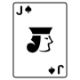 Jack Of Spades Playing Card icon