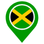 Jamaica Location Flag Pin icon
