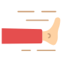 Kick Karate Foot icon