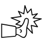 Kick Sports Black Outline icon
