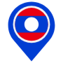 Laos Location Flag Pin free icon for commercial use