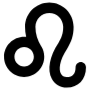 Leo Sign Black free icon for commercial use
