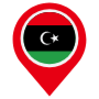 Libya Location Flag Pin free icon for commercial use