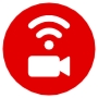 Live Stream Camera Red Circle Round free icon for commercial use