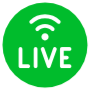 Live Streaming Green Circle Round free icon for commercial use