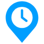 Location History Blue free icon for commercial use