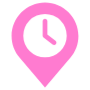 Location History Pink free icon for commercial use