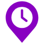 Location History Purple free icon for commercial use