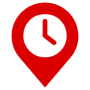 Location History Red free icon for commercial use