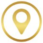 Location Pointer Golden Circle Round Outline free icon for commercial use