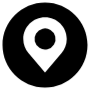 Location Round Black free icon for commercial use