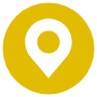 Location Round Yellow Pin free icon for commercial use