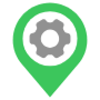 Location Services Center Green Placeholder free icon for commercial use