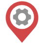 Location Services Center Red Placeholder free icon for commercial use