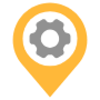 Location Services Center Yellow Placeholder free icon for commercial use