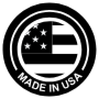 Made In Usa Flag Circle Round Black free icon for commercial use