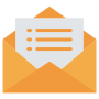 Mailing List Yellow Envelope free icon for commercial use
