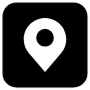 Map Location, Pointer, Placeholder Ui Black Square Rounded free icon for commercial use