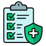 Medical Health Insurance Shield free icon for commercial use