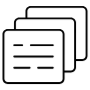 Message Queue Notes Black Outline free icon for commercial use