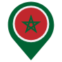 Morocco Location Flag Pin free icon for commercial use