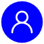Naval Blue User Line Avatar Circle Round free icon for commercial use