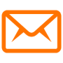 Orange Email Message Outline free icon for commercial use