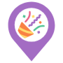 Party Location Placeholder Confetti icon