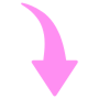 Pink Arrow Curved Down free icon for commercial use