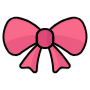 Pink Ribbon Bow free icon for commercial use