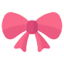 Pink Ribbon Gift Bow free icon for commercial use