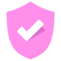 Pink Tick Check Mark free icon for commercial use