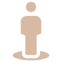 Placeholder Person Location Beige free icon for commercial use