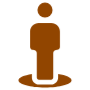 Placeholder Person Location Brown free icon for commercial use