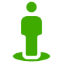 Placeholder Person Location Green free icon for commercial use